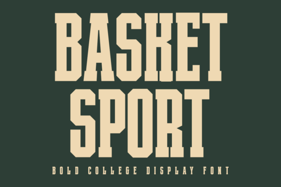 Basket Sport: A Bold Typeface for Sports-Themed Design