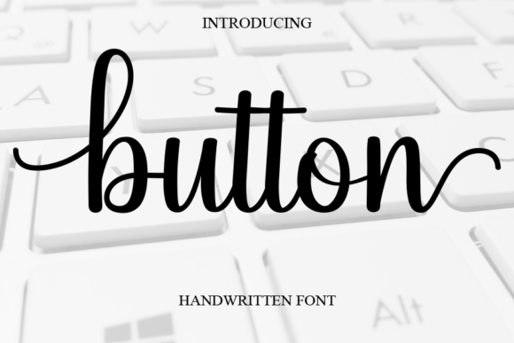 Button Font: A Handwritten Script for Elegant Design