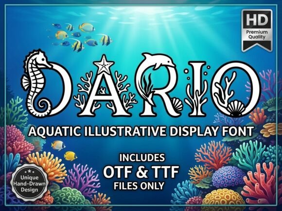 Dario: A Captivating Aquatic Display Typeface