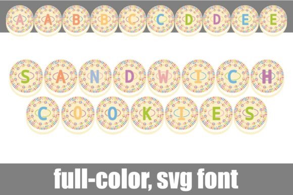Delightful Typography with Sandwich Cookies