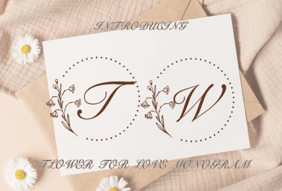 Flower For Love Monogram