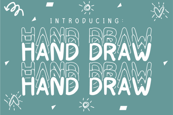 Hand Draw: The Ultimate Retro Stacked Handwriting Font