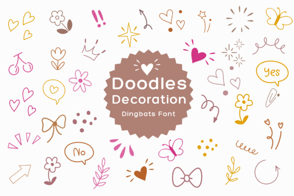Playful Typography with Doodle Decoration