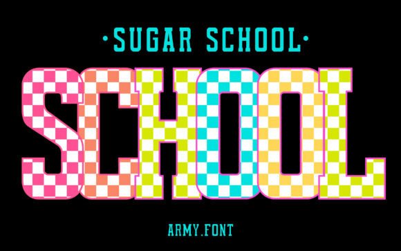 Sugar School: A Vibrant Font for Educators and Creators