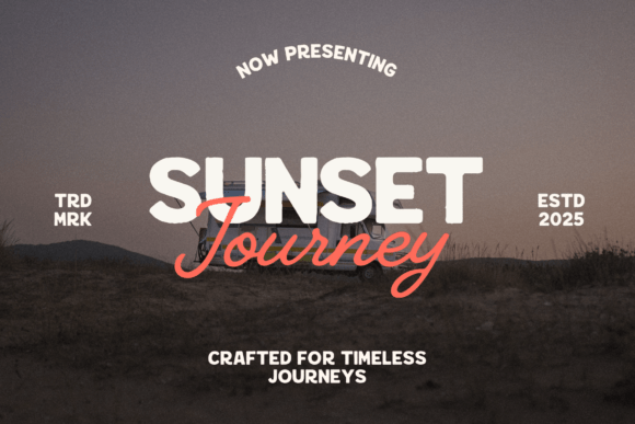 Sunset Journey Duo: A Font Pair That Captures the Spirit of Adventure