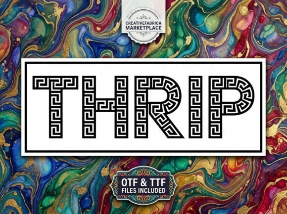 Thrip: Elevate Your Creative Projects with a Powerful Display Font