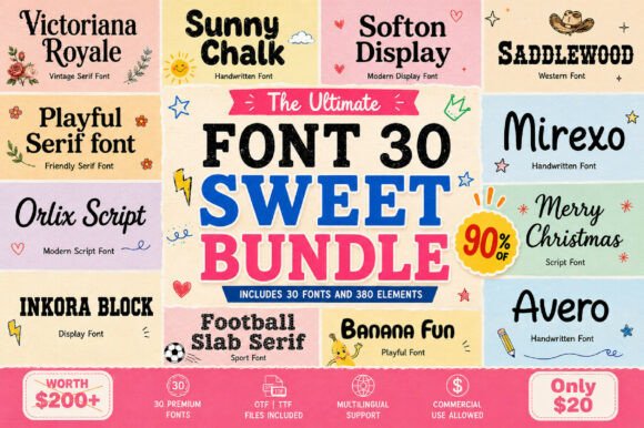 Unlocking Creativity with the Sweet Mega Bundle: A Comprehensive Guide to Modern Typography